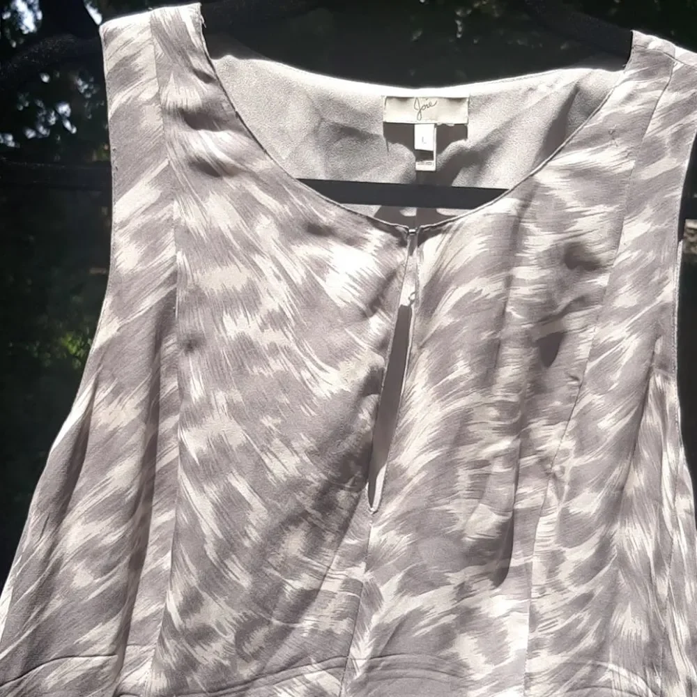 Joie L 100% silk Fit & Flare Keyhold Skater Dress - Picture 4 of 9